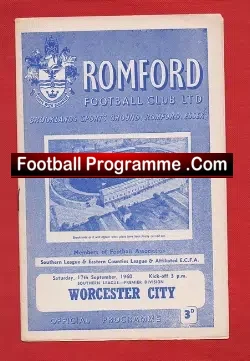 Romford v Worcester City 1960