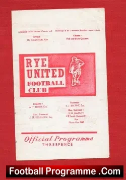 Rye United v Bexhill Town 1967 – Sussex Senior Cup