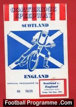 Scotland Speedway v England 1973 – at Coatbridge