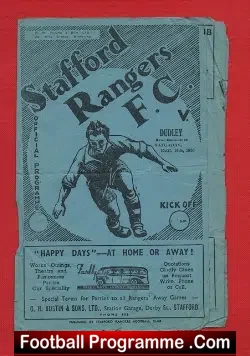 Stafford Rangers v Dudley Town 1950 – to clear
