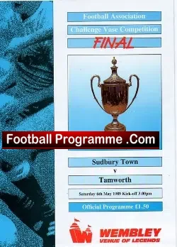 Sudbury Town v Tamworth 1989 – FA Vase Cup Final