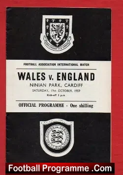 Wales v England 1959 – Brian Clough First Match