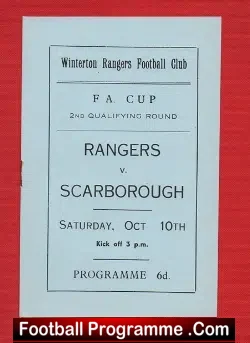 Winterton Rangers v Scarborough 1970/71
