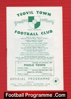 Yeovil Town v Poole Town 1962