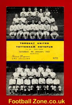Torquay United v Tottenham 1965 - FA Cup Match