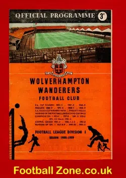 Wolves Wolverhampton v Preston 1958
