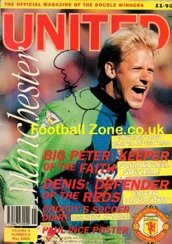 Manchester United Peter Schmeichel Signed Official Magazine 1995