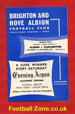 Brighton Hove Albion v Darlington 1963