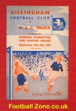 Gillingham v NAC Breda 1961 – Famine Relief Match