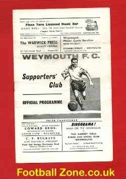 Weymouth v Yeovil Town 1965