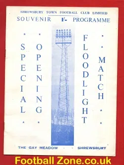 Shrewsbury Town v West Midland Services X1 1958