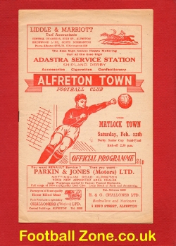 Alfreton Town v Matlock Town 1970 – Senior Cup Semi Final