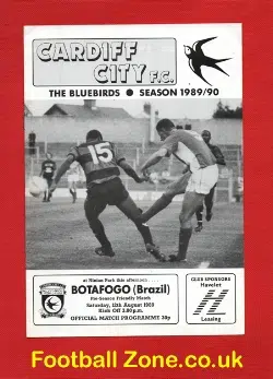 Cardiff City v Botafogo 1989 – Brazil