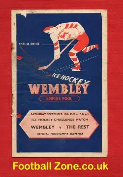Wembley Lions Ice Hockey v The Rest 1949