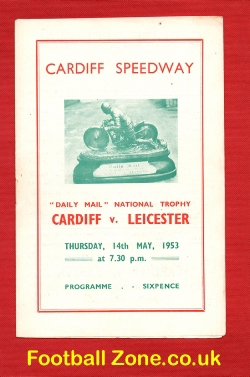 Cardiff Speedway v Leicester 1953 – National Trophy
