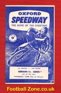 Oxford Speedway – Geran v Genz 1963