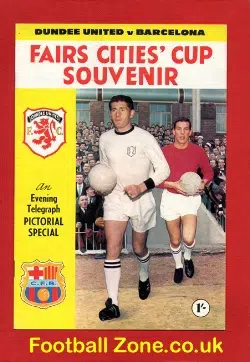 Dundee United v Barcelona 1966/67 – Fairs Cup Souvenir