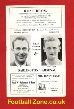 Darlington v Arsenal 1965 – FA Cup 1960S