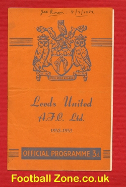 Army v FA X1 1952 – at Leeds + Meadows Man City