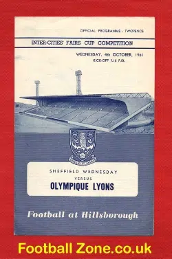 Sheffield Wednesday v Olympique Lyons 1961 – Fairs Cup