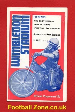 England Speedway v Australia 1973 - at Wimbledon