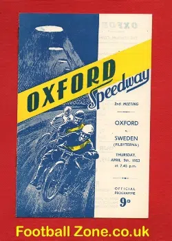 Oxford Speedway v Sweden 1953 – Filbyterna