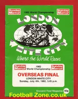 World Speedway Overseas Final 1982 - London