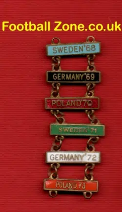 Speedway Badge Year Bars 1960s Germany + Sweden + Poland