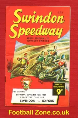 Swindon Speedway v Oxford 1959 – SCC