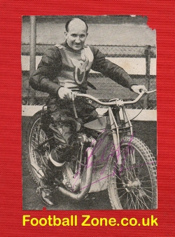Harringay Speedway Lloyd Goffe Signed Picture 1940s
