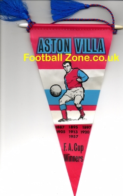 Aston Villa Football Pennant Memorabilia – FA Cup Winners