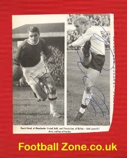Manchester United David Herd + Francis Lee Autographed Picture