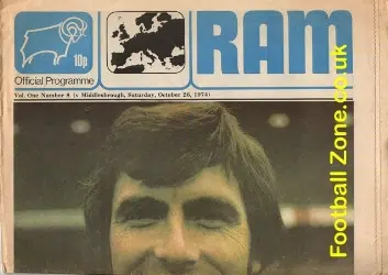 Derby County v Middlesbrough 1974