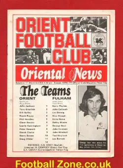 Orient v Fulham 1976 - Inc George Best