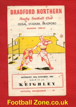 Bradford Northern Rugby v Keighley 1960