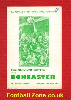 Featherstone Rovers Rugby v Doncaster 1968