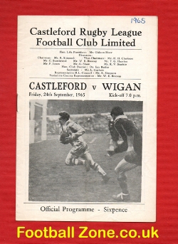 Castleford Rugby v Wigan 1965