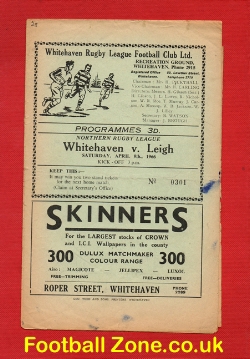 Whitehaven Rugby v Leigh 1966