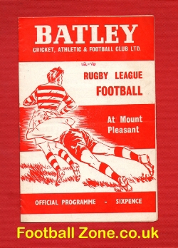 Batley Rugby v Leigh 1969