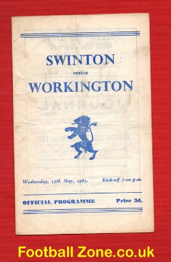 Swinton Rugby v Workington Town 1963