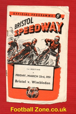 Bristol Speedway v Wimbledon 1951