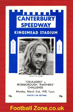 Canterbury Speedway v Peterborough 1975