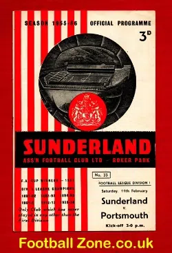 Sunderland v Portsmouth 1956 – Plus Pic