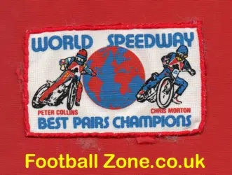 World Pairs Champions Colins + Morton Speedway Sew On Patch