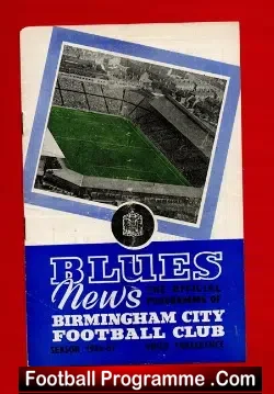 Birmingham City v Zagreba 1956