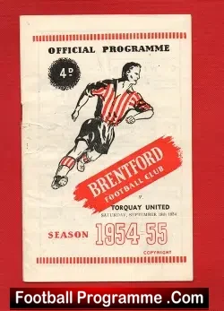 Brentford v Torquay United 1954