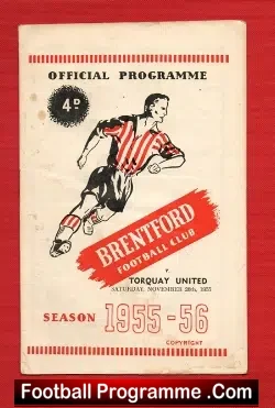 Brentford v Torquay United 1955