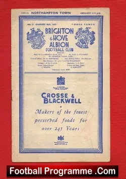 Brighton Hove Albion v Northampton Town 1953