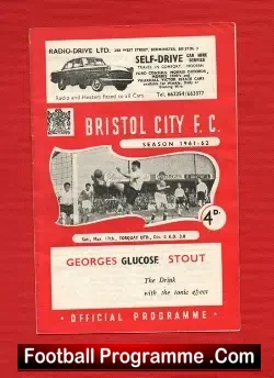 Bristol City v Torquay United 1962