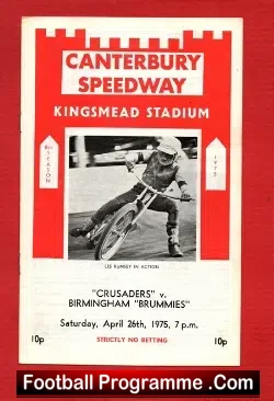 Canterbury Speedway v Birmingham 1975